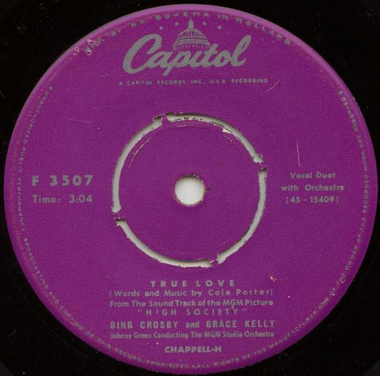 Bing Crosby - True Love 34895  32393 Vinyl Singles VINYLSINGLES.NL