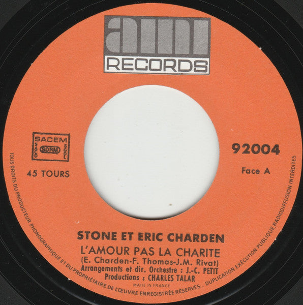 Stone Charden - L'amour Pas La Charité 15902 Vinyl Singles Goede Staat