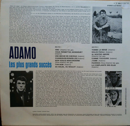 Adamo - Les Plus Grands Succès (LP) 48709 Vinyl LP Goede Staat