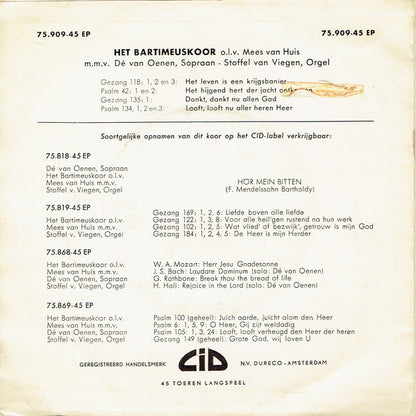 Bartimeuskoor - Laat Heel De Wereld Zingen..... (EP) 19399 Vinyl Singles EP VINYLSINGLES.NL