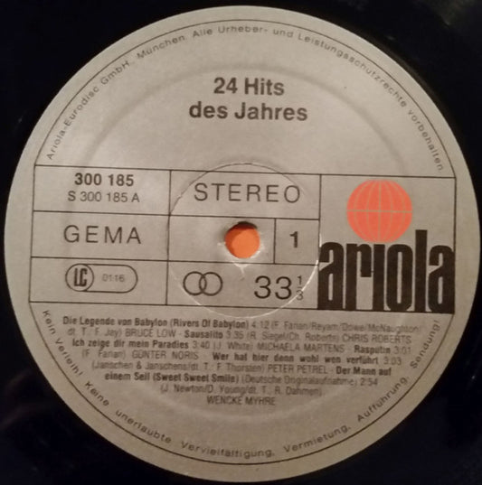 Various - 24 Hits Des Jahres (LP) Vinyl LP Dubbel Vinyl Zeer Goed / Hoesje Goed "VINYLSINGLES.NL"