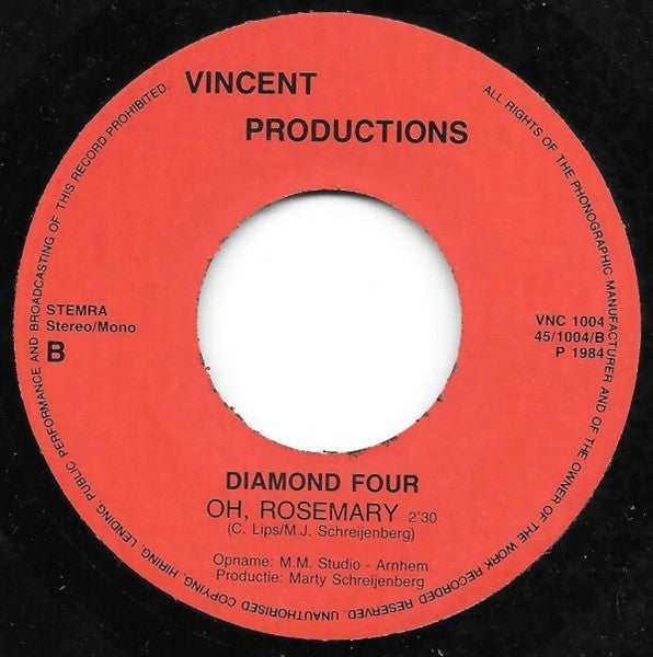Diamond Four - Zij Is Een Brunette 31737 Vinyl Singles VINYLSINGLES.NL