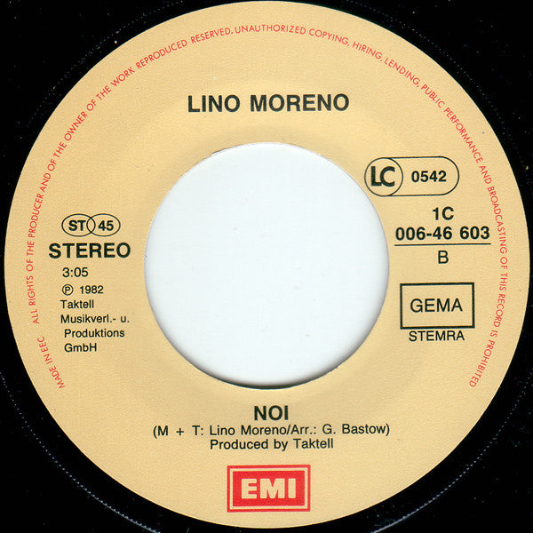 Lino Moreno - Questo Grande Amore 16177 Vinyl Singles VINYLSINGLES.NL