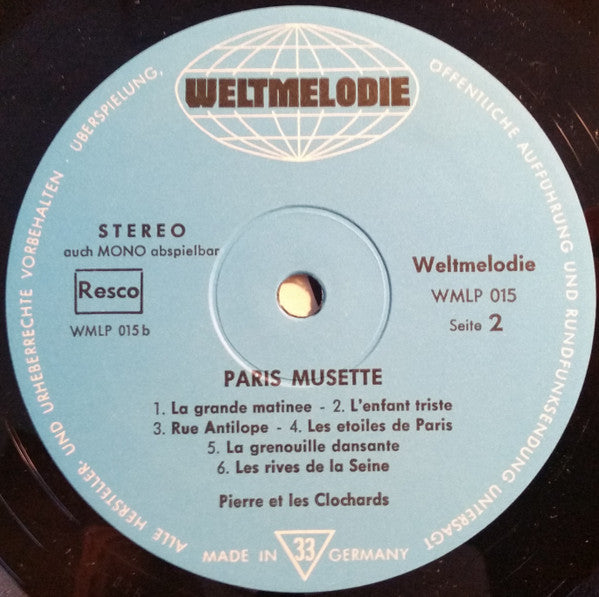 Pierre Et Les Clochards - Paris Musette (LP) 41347 Vinyl LP VINYLSINGLES.NL