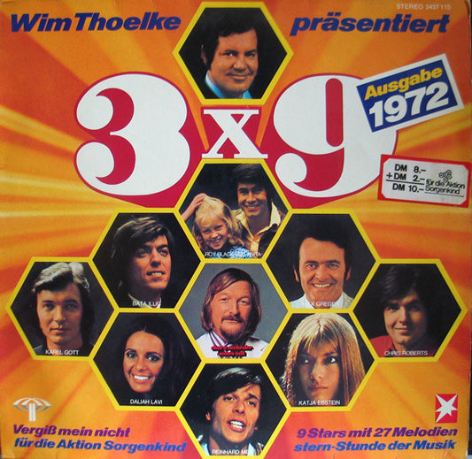 Various - Wim Thoelke Präsentiert: 3x9 - 9 Stars Mit 27 Melodien (LP) 42466 Vinyl LP Goede Staat