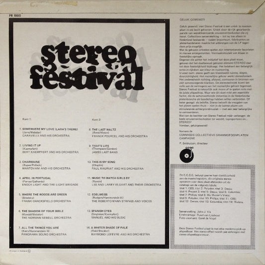 Various - Stereo Festival (LP) 51437 Vinyl LP Vinyl Zeer Goed / Hoesje Goed "VINYLSINGLES.NL"
