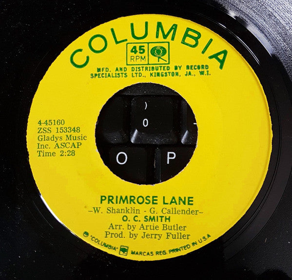 O.C. Smith - Primrose Lane Vinyl Singles VINYLSINGLES.NL