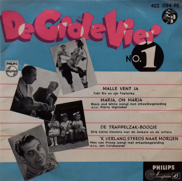 Various - De Grote Vier No. 1 (EP) 28793 Vinyl Singles EP Goede Staat