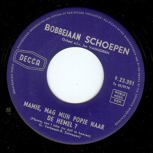 Bobbejaan Schoepen - Adios Amigo 14764 Vinyl Singles VINYLSINGLES.NL