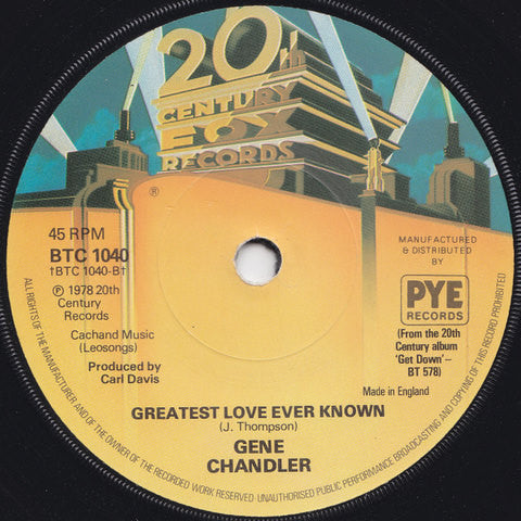 Gene Chandler - Get Down Vinyl Singles Vinyl Zeer Goed / Hoesje Goed "VINYLSINGLES.NL"