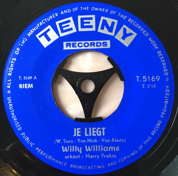 Willy Williams - Je Liegt 10708 Vinyl Singles Goede Staat