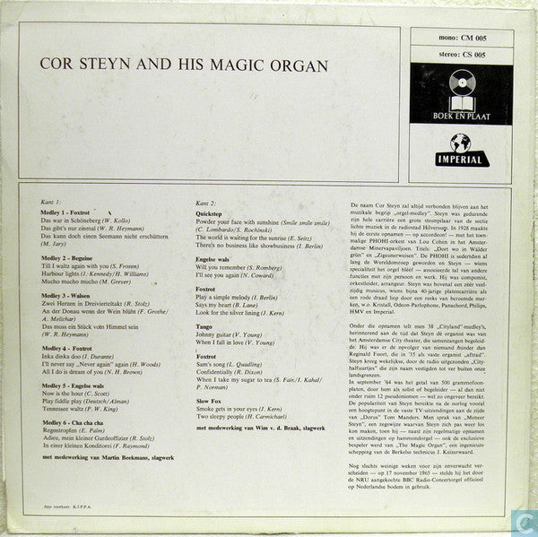 Cor Steyn - Cor Steyn (LP) 41718 Vinyl LP VINYLSINGLES.NL