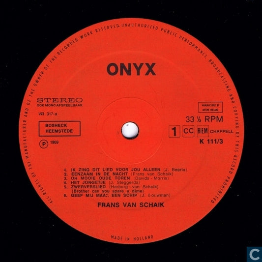 Frans Van Schaik - Frans Van Schaik (LP)