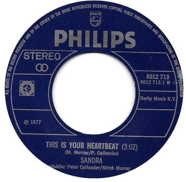 Sandra - This Is Your Heartbeat 30891 Vinyl Singles Goede Staat