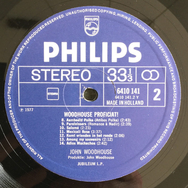 John Woodhouse - Woodhouse Proficiat! (LP) 40852 Vinyl LP VINYLSINGLES.NL