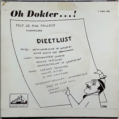 Max Tailleur - Oh, Dokter (EP) 11167 Vinyl Singles EP Goede Staat