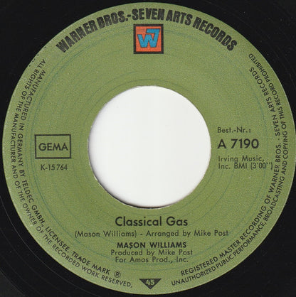 Mason Williams - Classical Gas Vinyl Singles VINYLSINGLES.NL