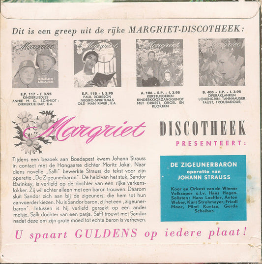 Koor En Orkest Van De Wiener Volksoper - De Zigeunerbaron 18817 Vinyl Singles EP Vinyl Zeer Goed / Hoesje Goed "VINYLSINGLES.NL"