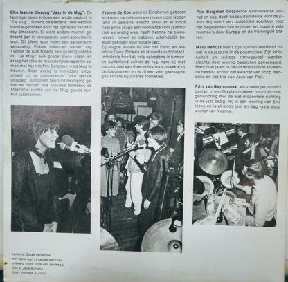 Yvonne De Kok, Trio Pim Bergman - Jazz In The Mug Vinyl Singles Vinyl Very Good (VG) <br> Hoes Good Plus (G+)