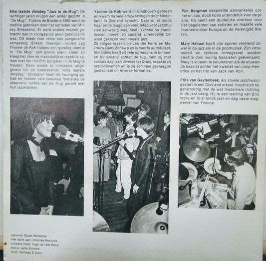 Yvonne De Kok, Trio Pim Bergman - Jazz In The Mug Vinyl Singles Vinyl Zeer Goed / Hoesje Goed "VINYLSINGLES.NL"