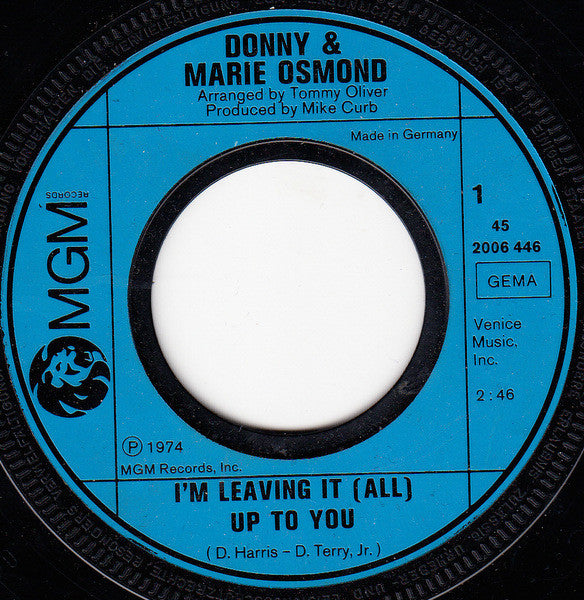 Donny & Marie Osmond - Umbrella Song 28311 Vinyl Singles VINYLSINGLES.NL