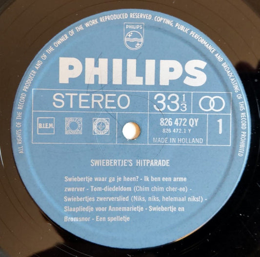 Schellebellen / Damrakkertjes - Swiebertjes Hitparade (LP) Vinyl LP Vinyl Zeer Goed / Hoesje Goed "VINYLSINGLES.NL"