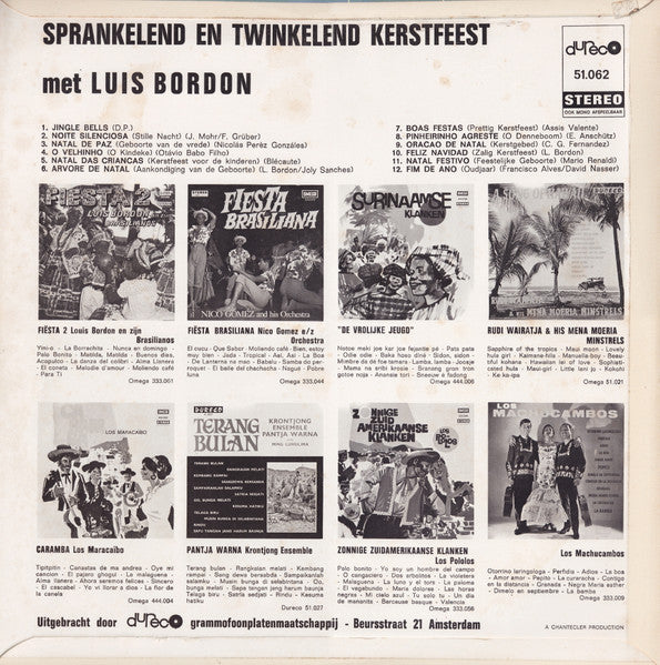 Luis Bordón - Sprankelend En Twinkelend Kerstfeest Met Luis Bordon (LP) 40890 Vinyl LP Goede Staat