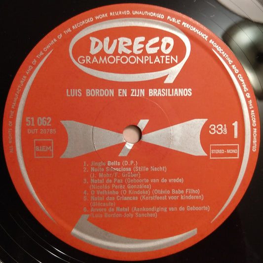 Luis Bordón - Sprankelend En Twinkelend Kerstfeest Met Luis Bordon (LP) Vinyl LP Vinyl Zeer Goed / Hoesje Goed "VINYLSINGLES.NL"