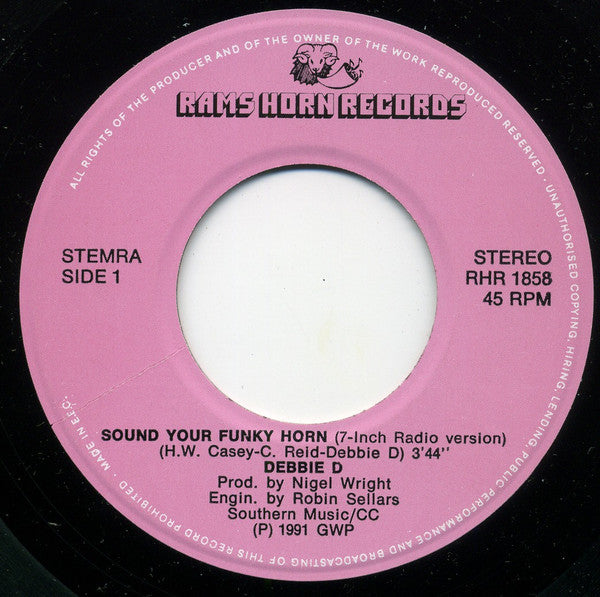 Debbie D - Sound Your Funky Horn 14453 Vinyl Singles Goede Staat