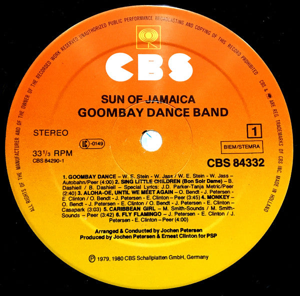 Goombay Dance Band - Sun Of Jamaica (LP) 43508 Vinyl LP Goede Staat