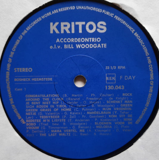 Bill Woodgate's Accordeon Trio - 28 Super Hits (LP)