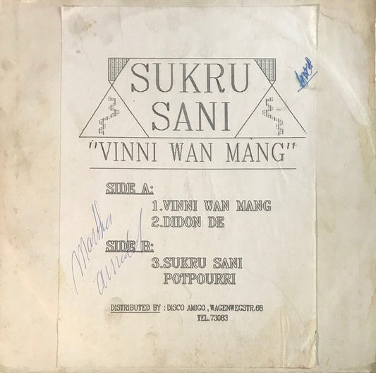 Sukru Sani - Vinni Wan Mang (Maxi Single)  50099 Maxi-Singles Goede Staat