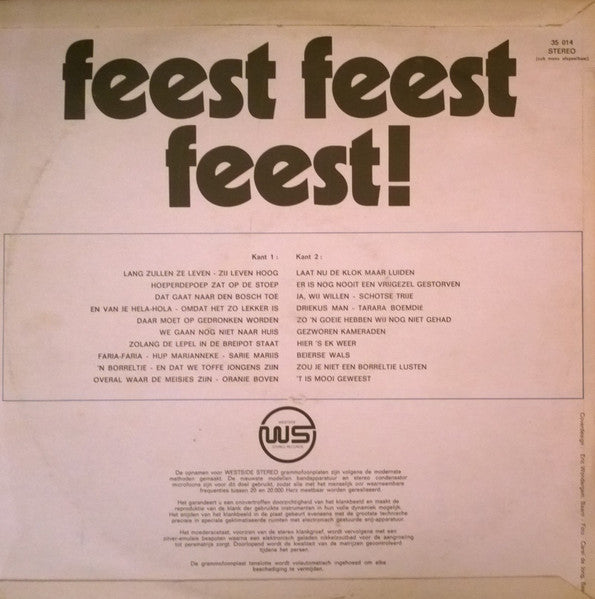 Feest Feest Feest (LP) 45240 Vinyl LP VINYLSINGLES.NL