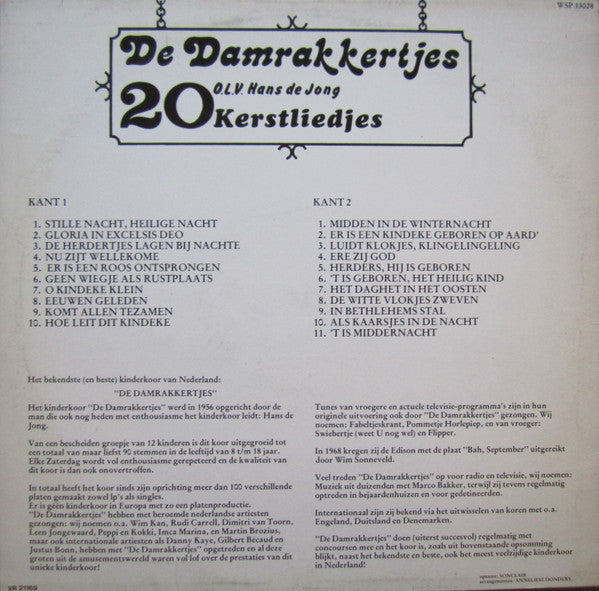 Damrakkertjes - 20 Kerstliedjes (LP) 41529 Vinyl LP VINYLSINGLES.NL