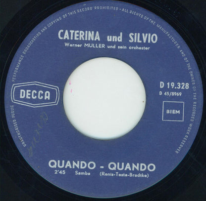 Caterina Und Silvio - Quando Quando Vinyl Singles Goede Staat