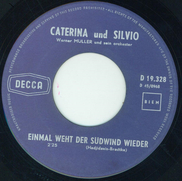 Caterina Und Silvio - Quando Quando Vinyl Singles Goede Staat