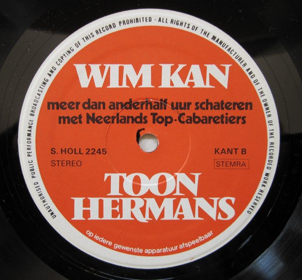 Toon Hermans & Wim Kan - Meer Dan Anderhalf Uur Schateren (LP) 46245 Vinyl LP VINYLSINGLES.NL
