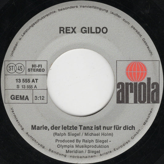 Rex Gildo - Marie, Der Letzte Tanz Ist Nur Für Dich 43570 Vinyl Singles Vinyl Zeer Goed / Hoesje Goed "VINYLSINGLES.NL"