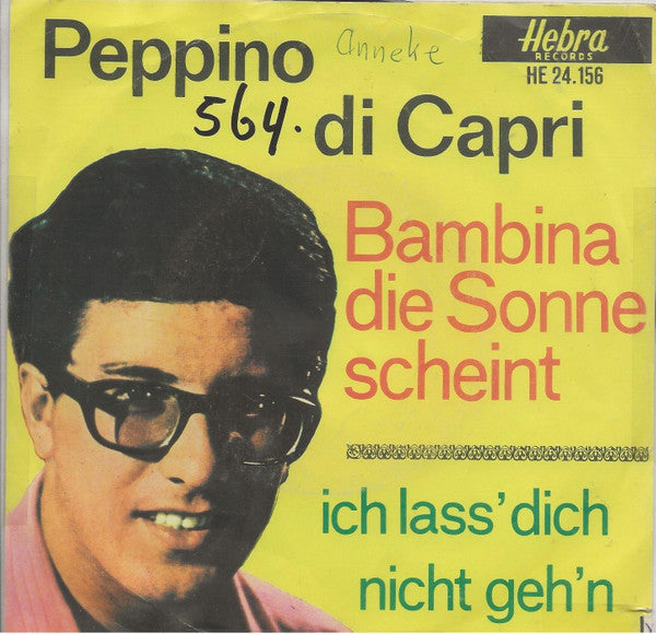 Peppino Di Capri - Bambina, Die Sonne Scheint 13757 Vinyl Singles Goede Staat