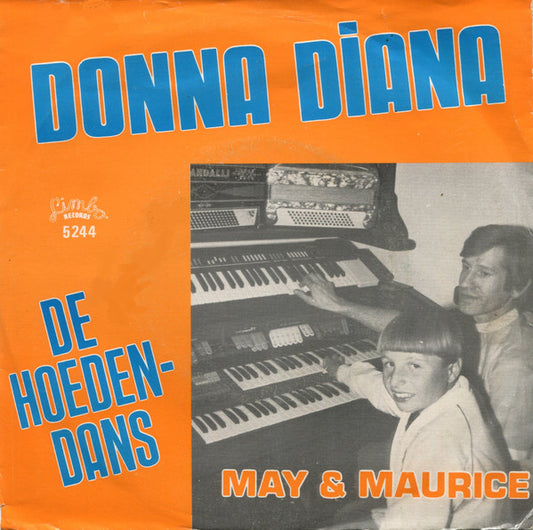 May & Maurice - Donna Diana Vinyl Singles Vinyl Very Good (VG) <br> Hoes Good Plus (G+)
