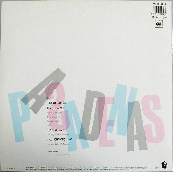 Pasadenas - Tribute (Maxi-Single) Maxi-Singles VINYLSINGLES.NL