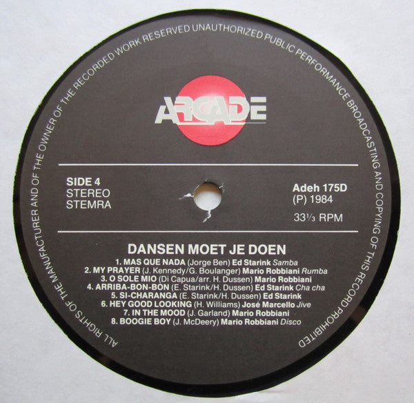 José Marcello, Mario Robbiani, Ed Starink - Dansen Moet Je Doen (LP) 42895 Vinyl LP Goede Staat