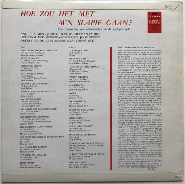 Annie Palmen, Joop de Knegt, Herman Emmink - Hoe Zou Het Met M'n Slapie Gaan (LP) 46302 Vinyl LP VINYLSINGLES.NL