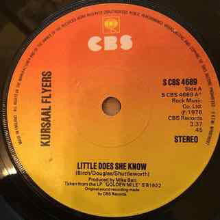 Kursaal Flyers - Little Does She Know 23020 Vinyl Singles VINYLSINGLES.NL