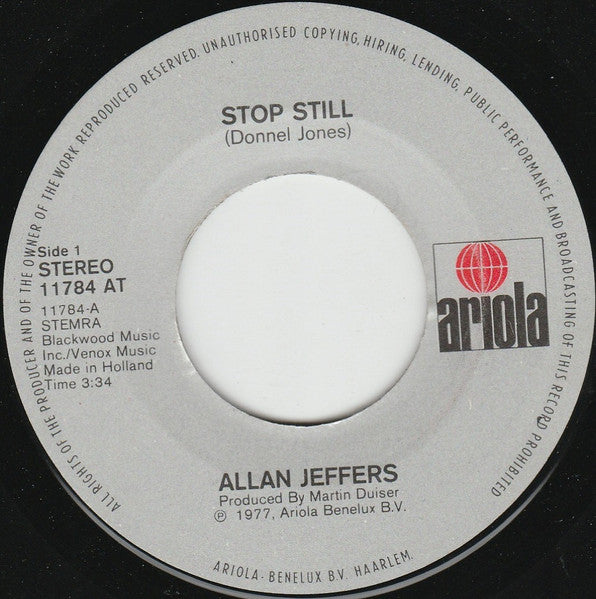 Allan Jeffers - Stop Still Vinyl Singles VINYLSINGLES.NL