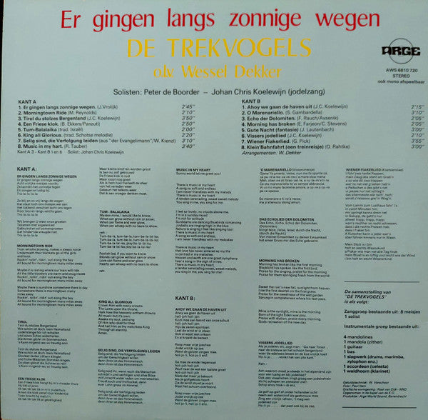 Trekvogels - Er Gingen Langs Zonnige Wegen (LP) 48307 Vinyl LP Goede Staat