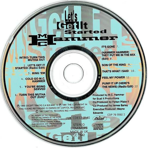 MC Hammer - Let's Get It Started (CD) Compact Disc VINYLSINGLES.NL