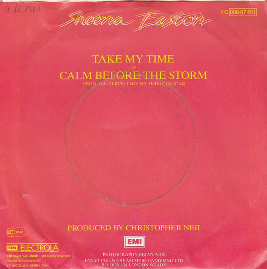 Sheena Easton - Take My Time