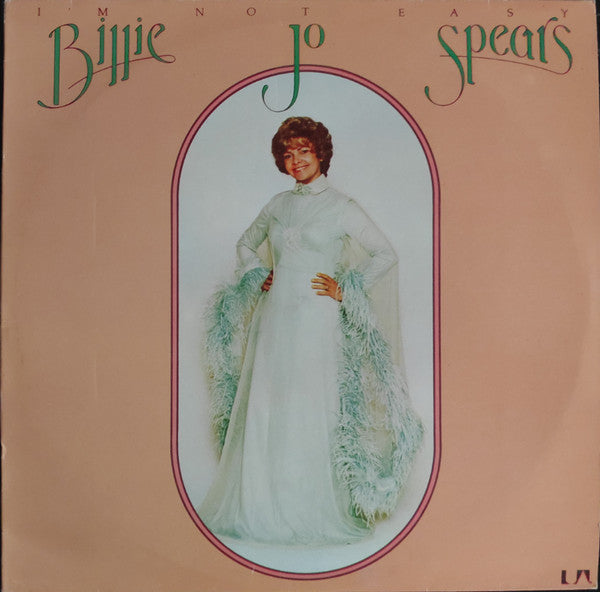 Billie Jo Spears - I'm Not Easy (LP) Vinyl LP Vinyl Very Good (VG) <br> Hoes Good Plus (G+)