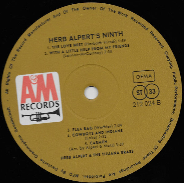 Herb Alpert & The Tijuana Brass - Herb Alpert's Ninth (LP) 42083 Vinyl LP VINYLSINGLES.NL